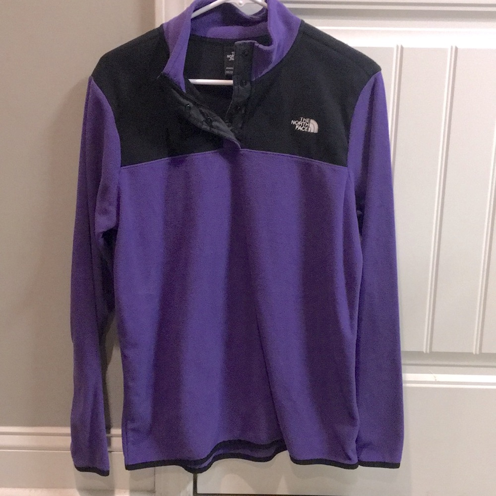 Purple & Black The North Face Pullover